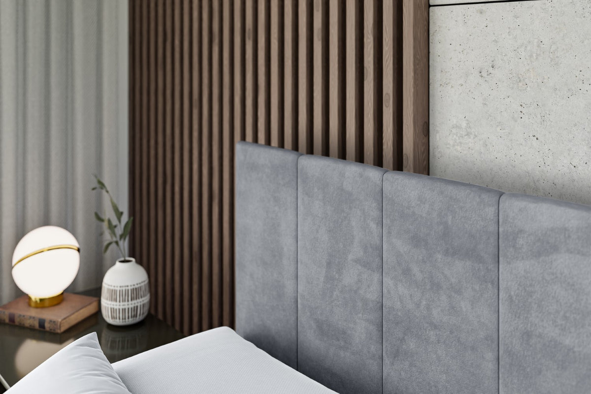 Łóżko boxspring MOETI welur