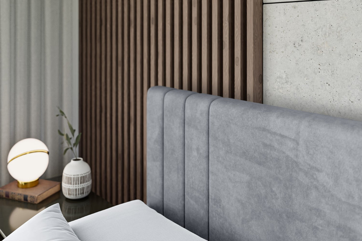 Łóżko boxspring IDRIKO-Z welur