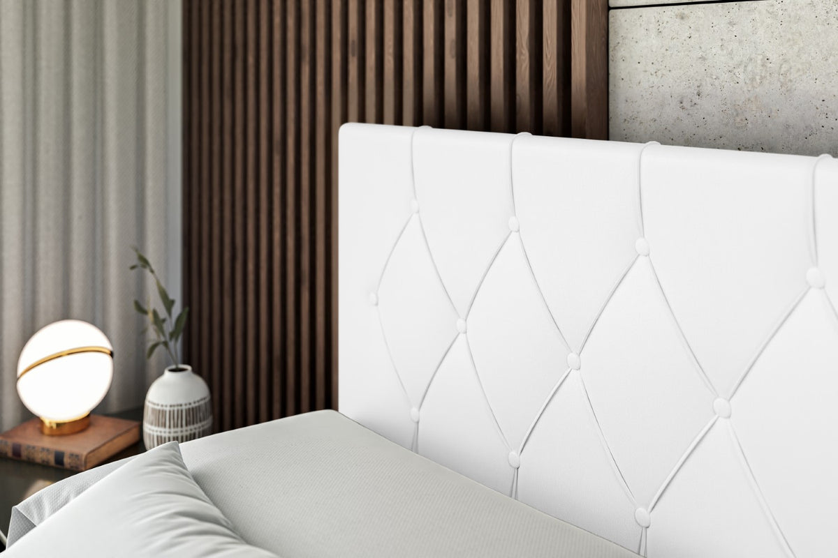 Łóżko boxspring VELANTO ekoskóra