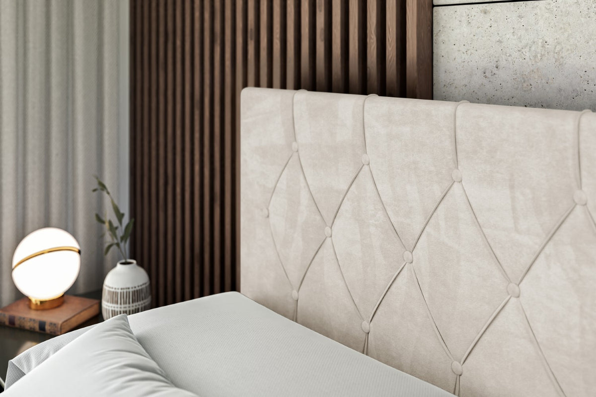 Łóżko boxspring VELANTO welur