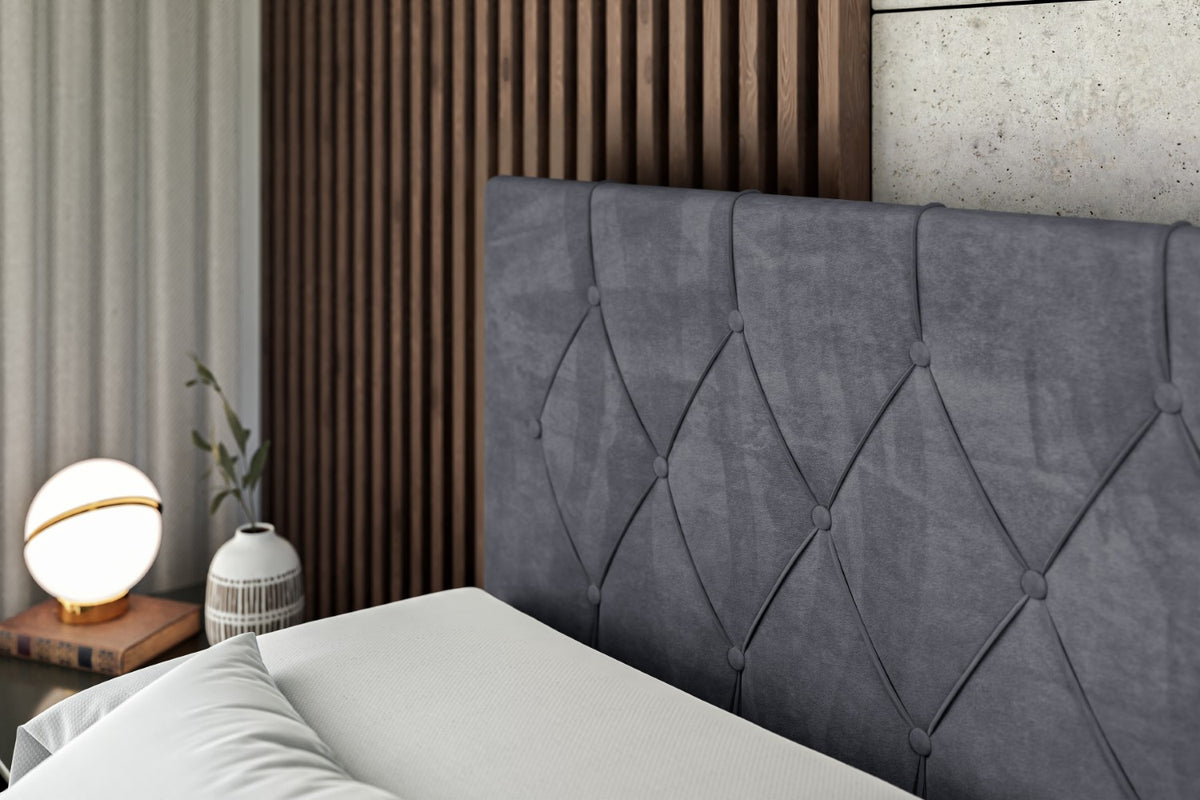 Łóżko boxspring VELANTO welur
