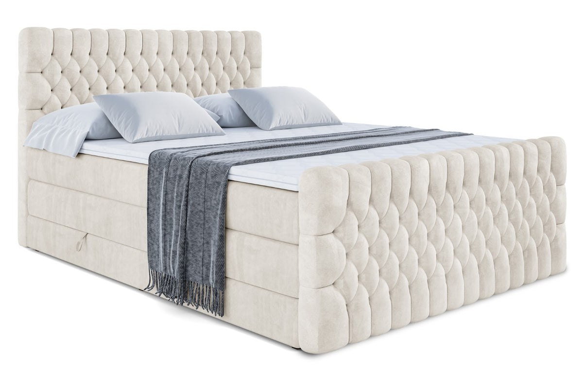Boxspringbett SERENE-Z KING Samt