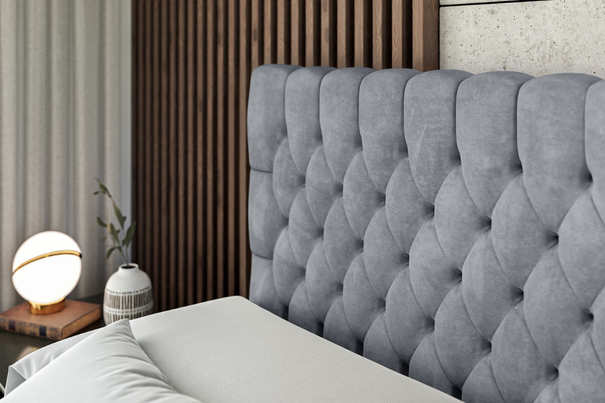 Łóżko boxspring SERENE-Z welur