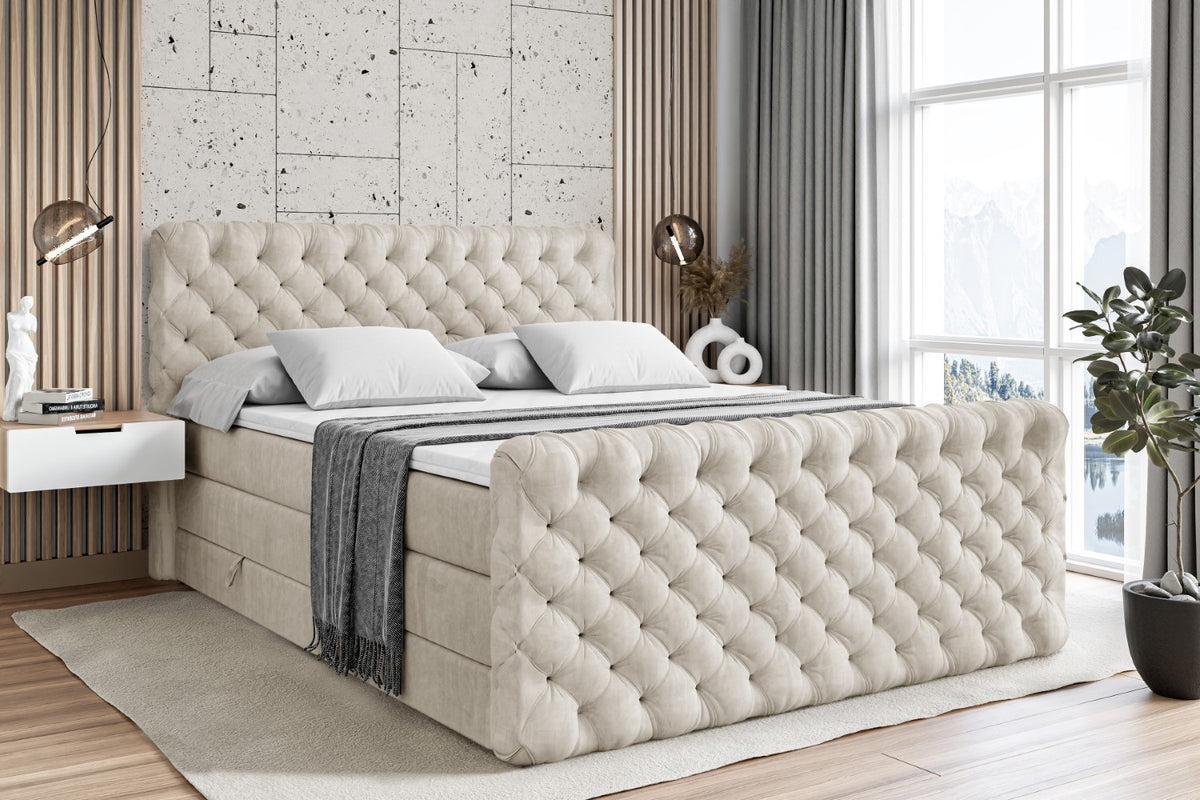 Boxspringbett BOXI8-Z KING Samt