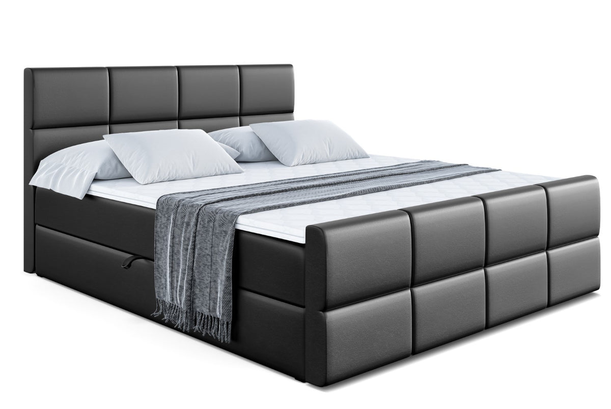 Łóżko boxspring ARDENI-Z ekoskóra