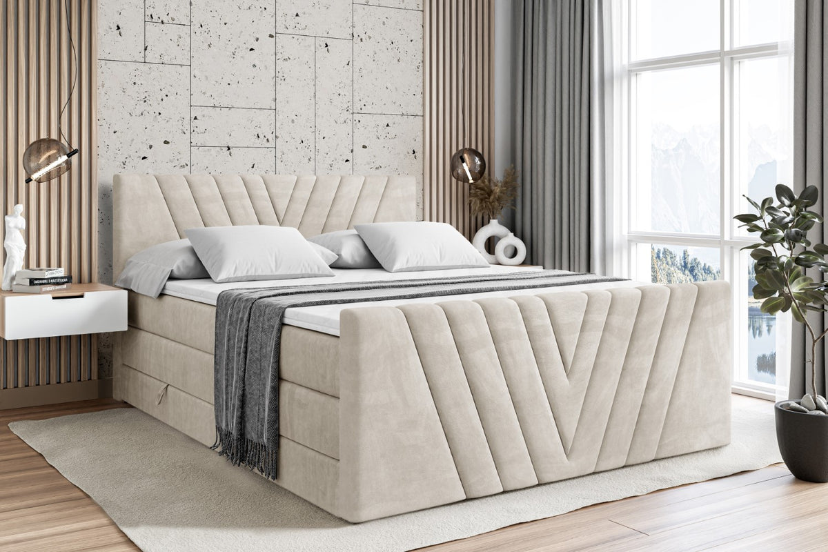 Boxspringbett ERNI-Z KING Samt