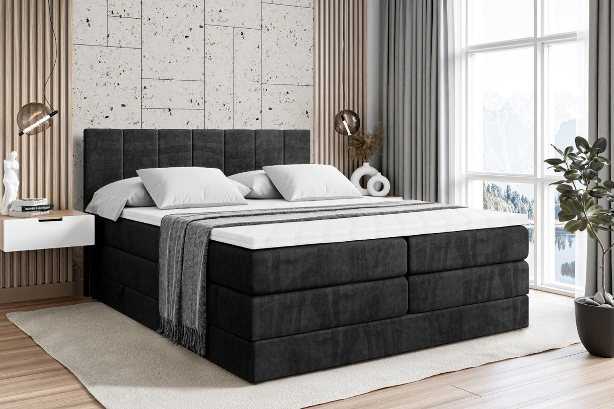 Boxspringbett MOETI KING Samt