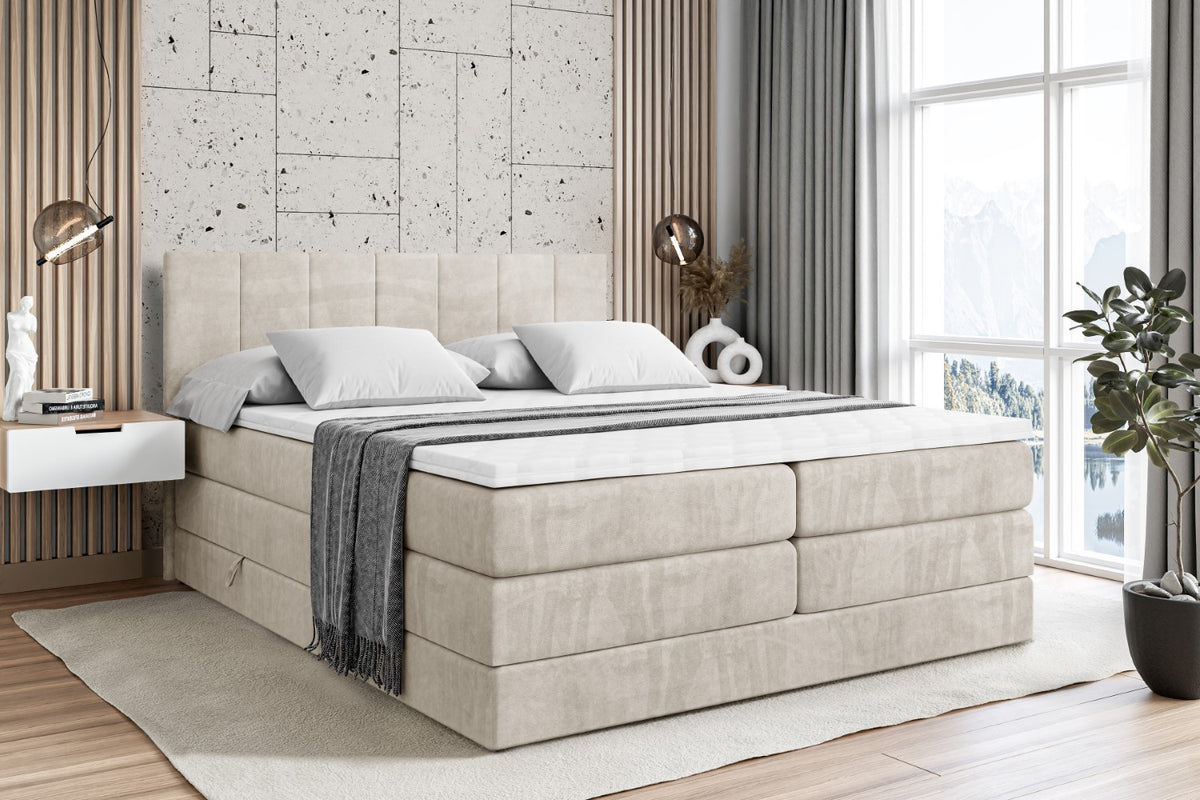 Boxspringbett MOETI KING Samt