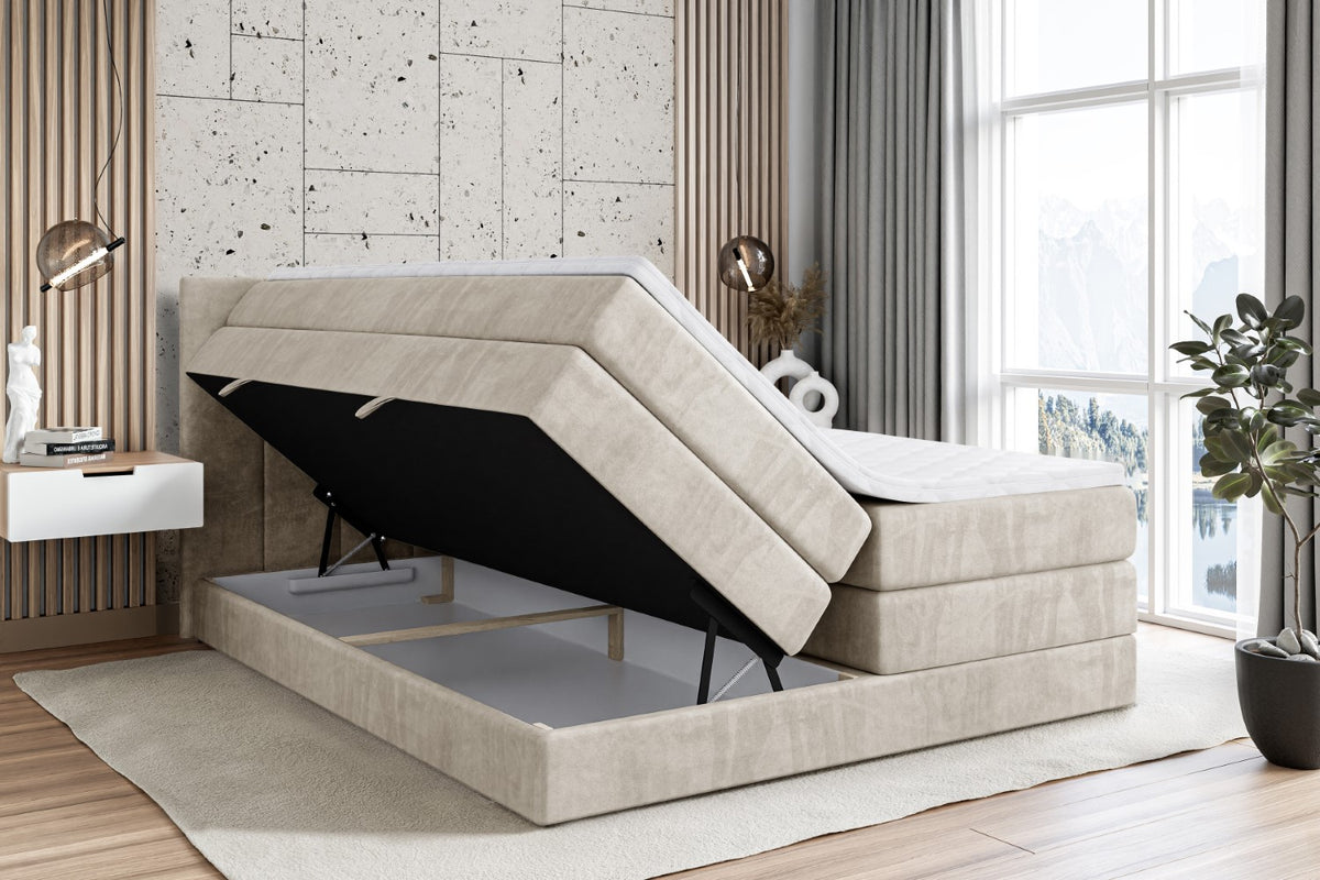 Boxspringbett MOETI KING Samt