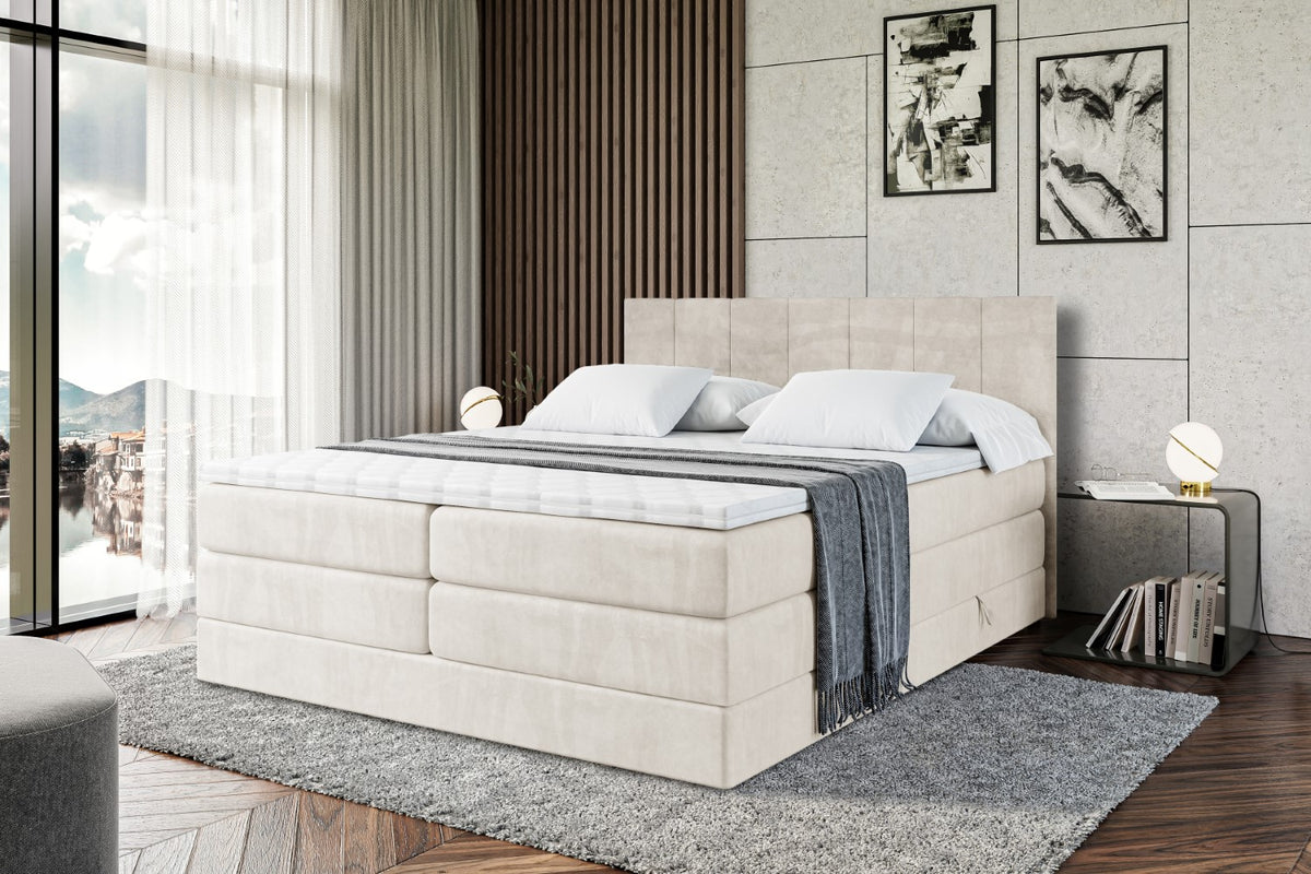 Boxspringbett MOETI KING Samt