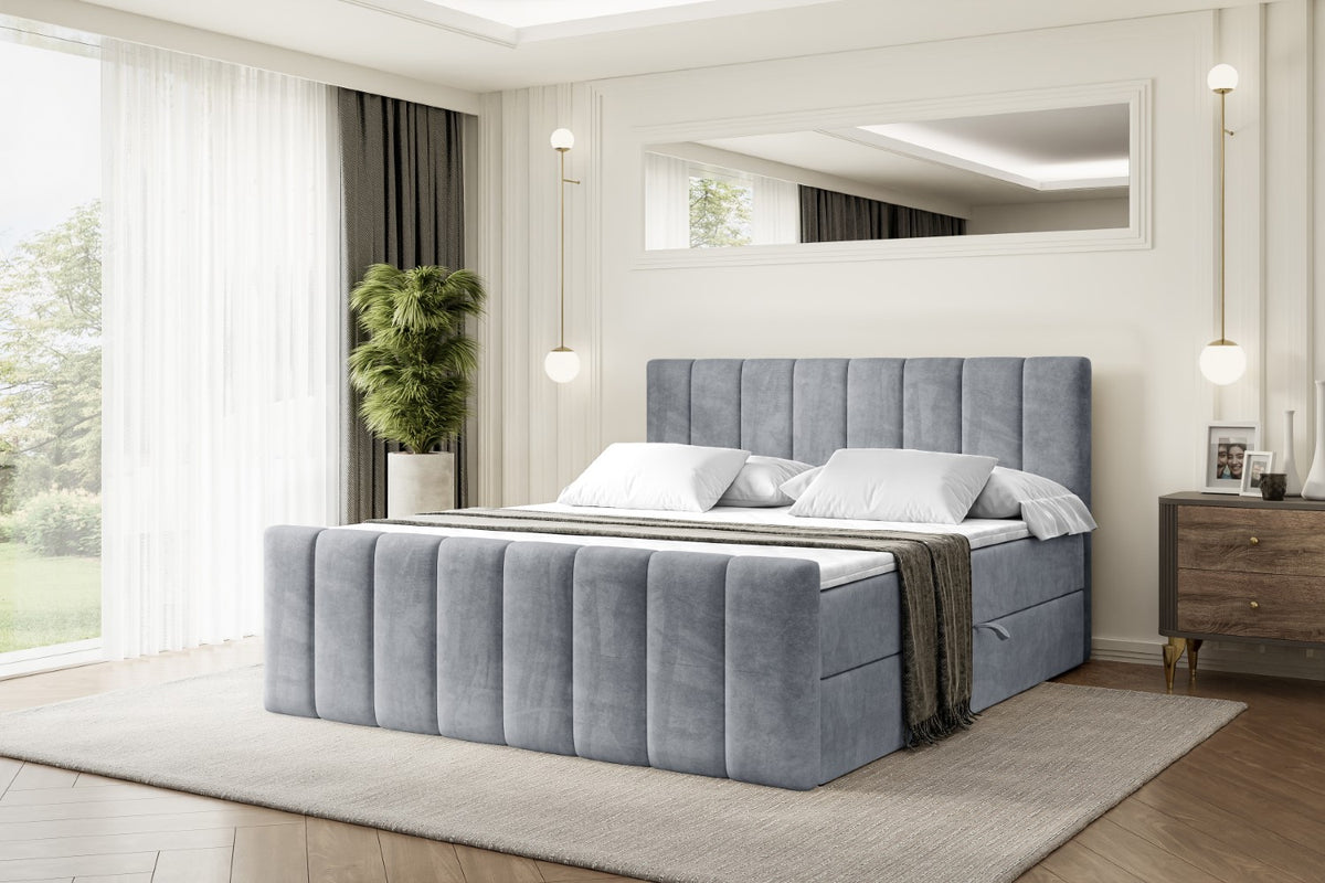 Łóżko boxspring OTTA-Z welur
