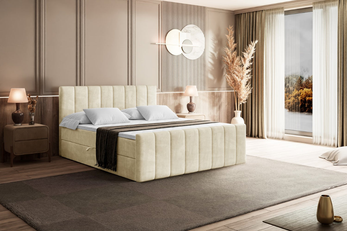 Łóżko boxspring OTTA-Z welur