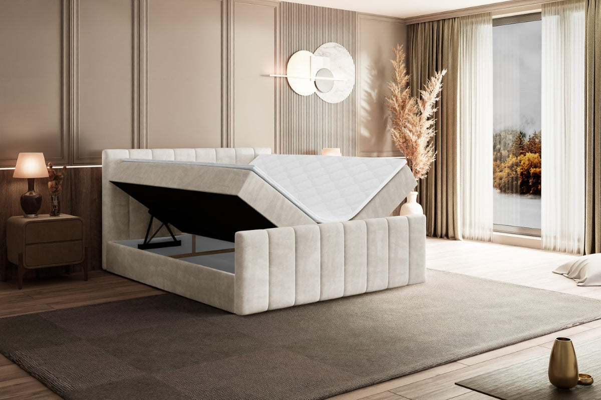 Łóżko boxspring OTTA-Z welur