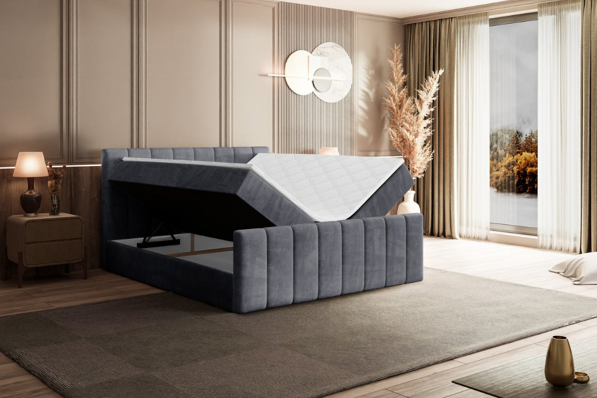 Łóżko boxspring OTTA-Z welur