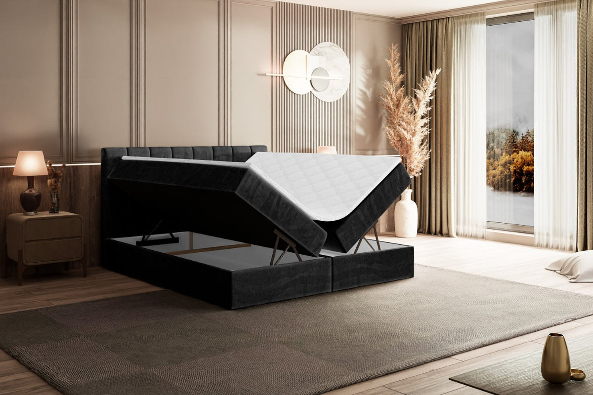 Łóżko boxspring OTTA welur