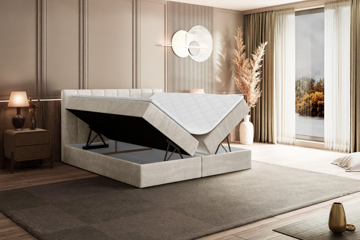 Łóżko boxspring OTTA welur