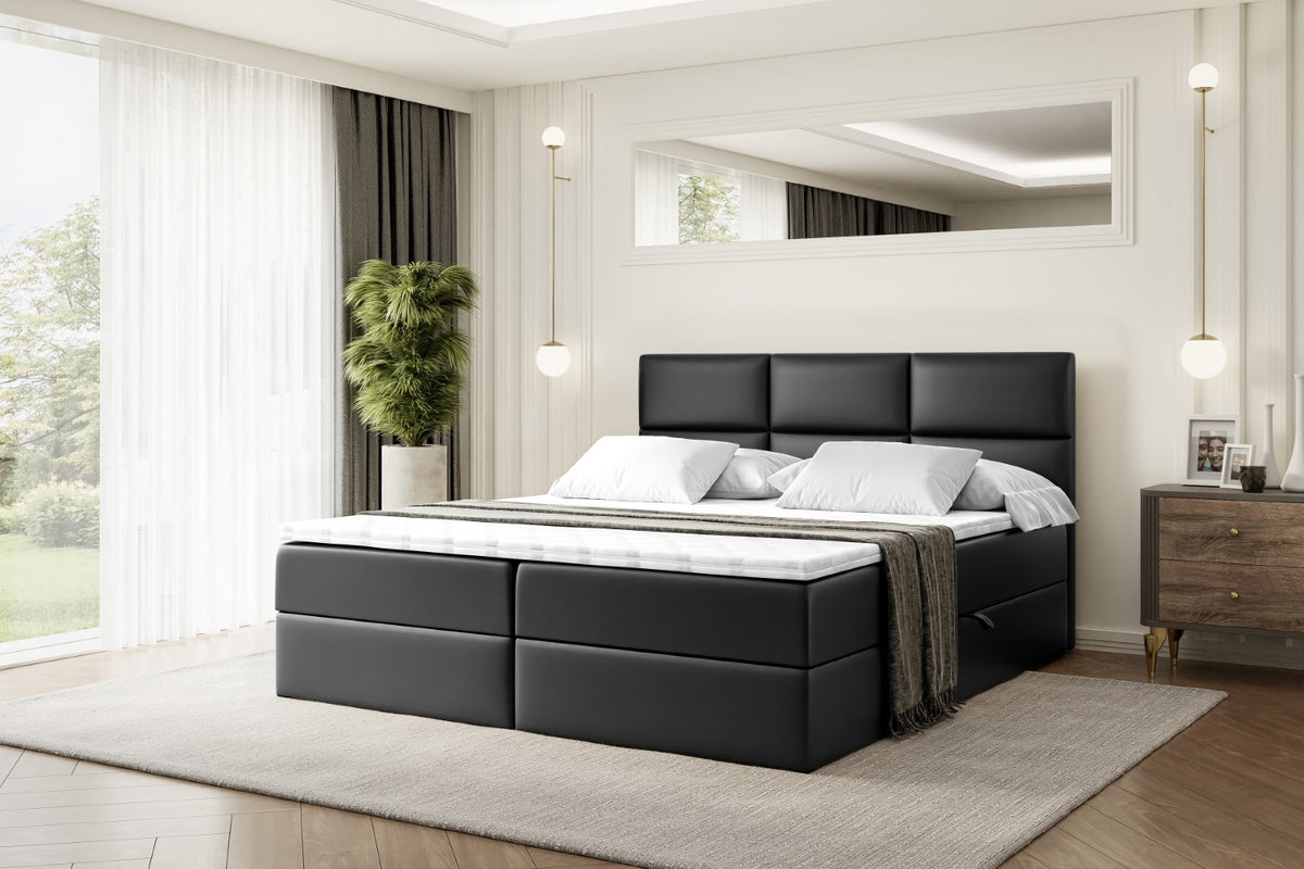 Łóżko boxspring OHIO ekoskóra