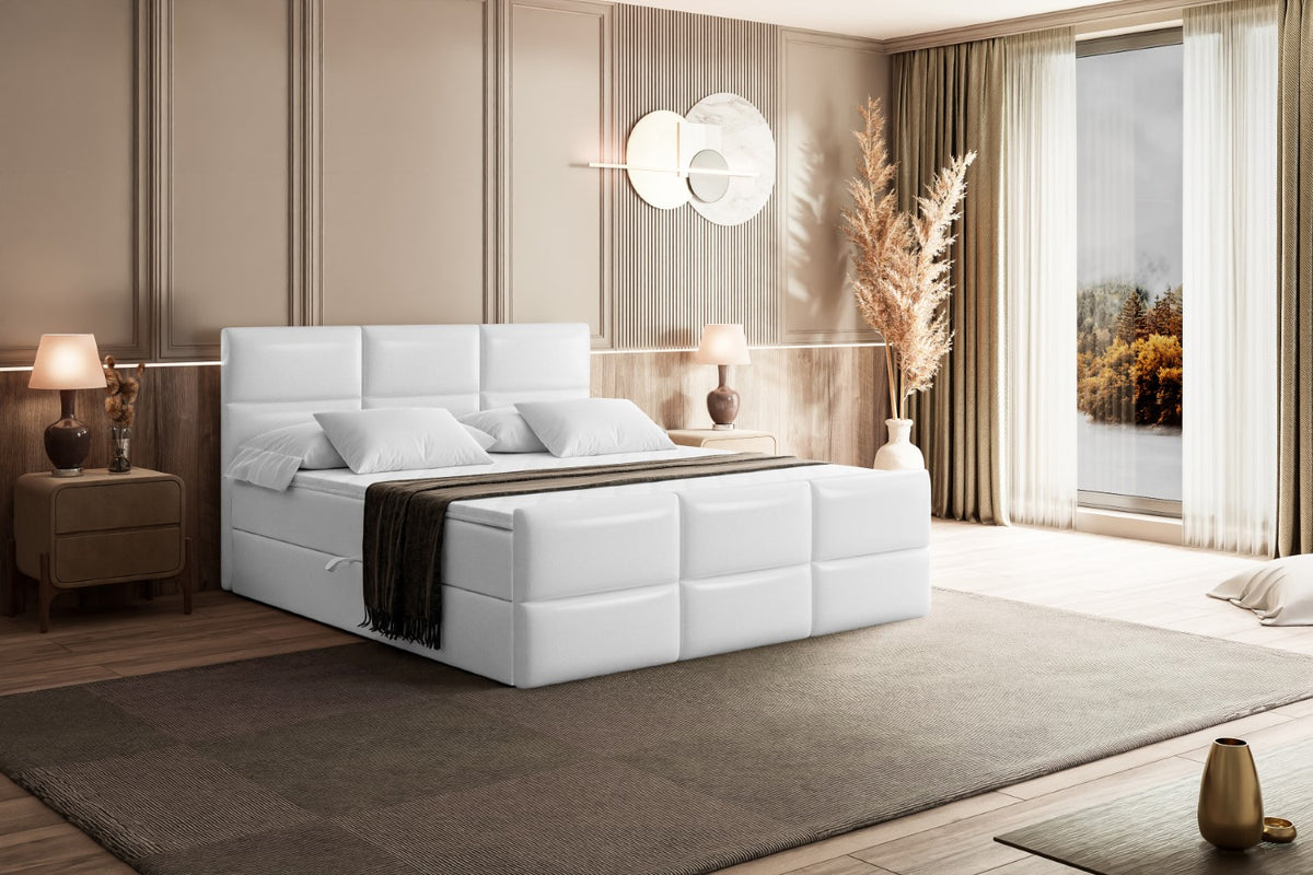 Łóżko boxspring OHIO-Z ekoskóra
