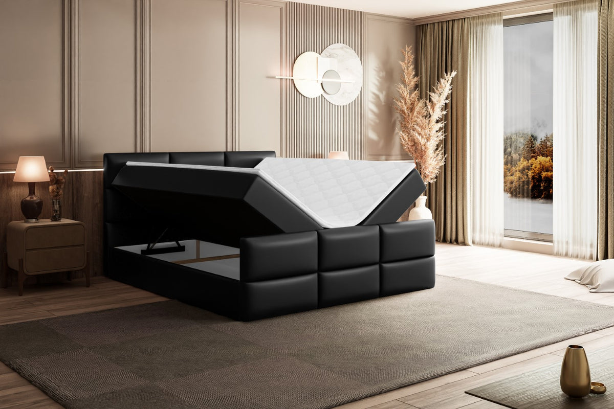 Łóżko boxspring OHIO-Z ekoskóra