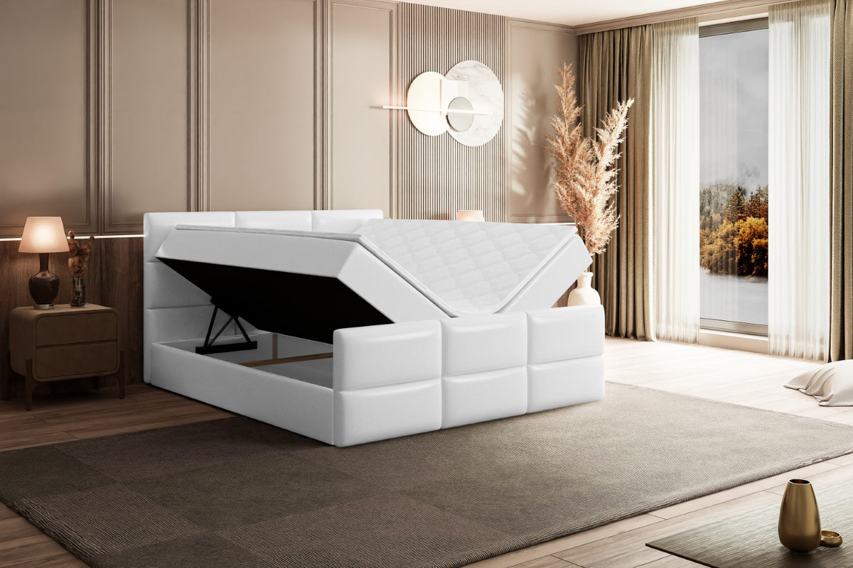Łóżko boxspring OHIO-Z ekoskóra