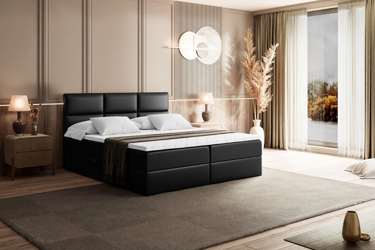 Łóżko boxspring OHIO ekoskóra