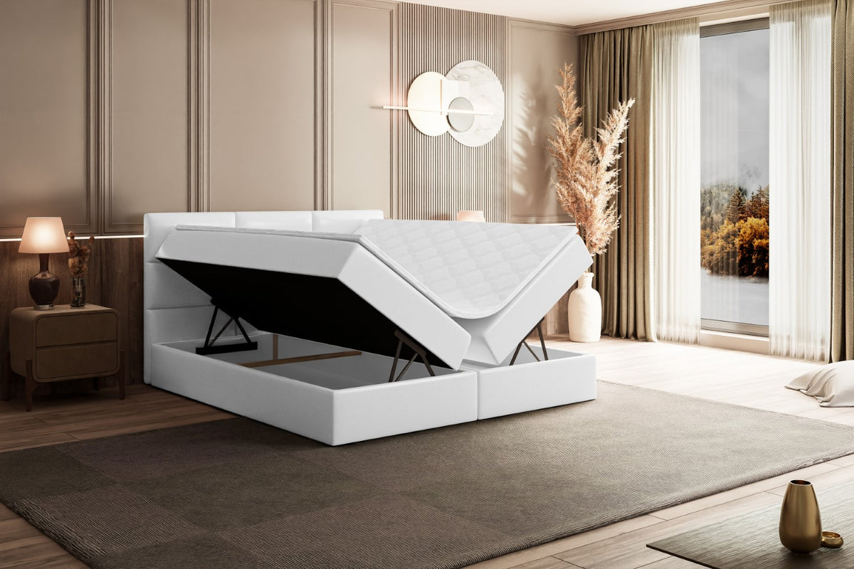 Łóżko boxspring OHIO ekoskóra