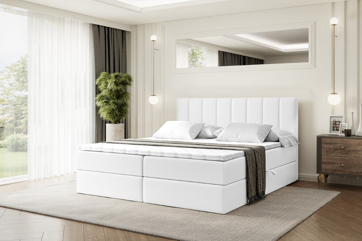 Łóżko boxspring OTTA ekoskóra