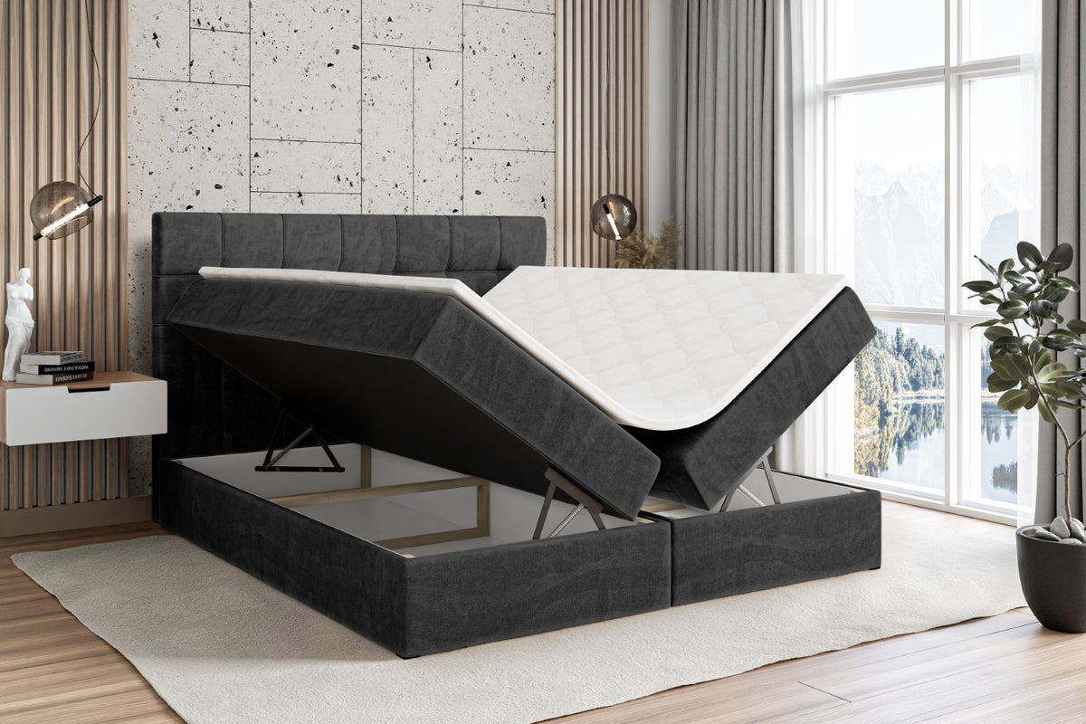 Łóżko boxspring BERO welur
