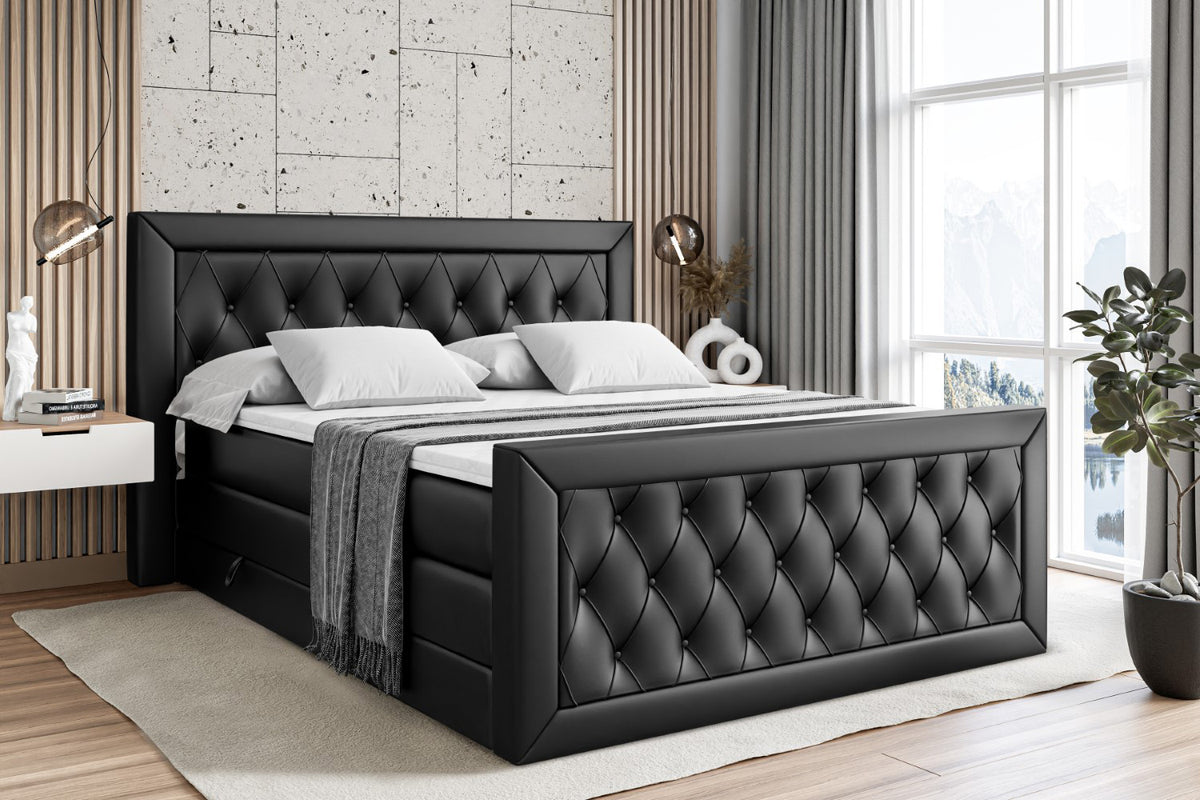 Boxspringbett NOEL-Z KING Kunstleder