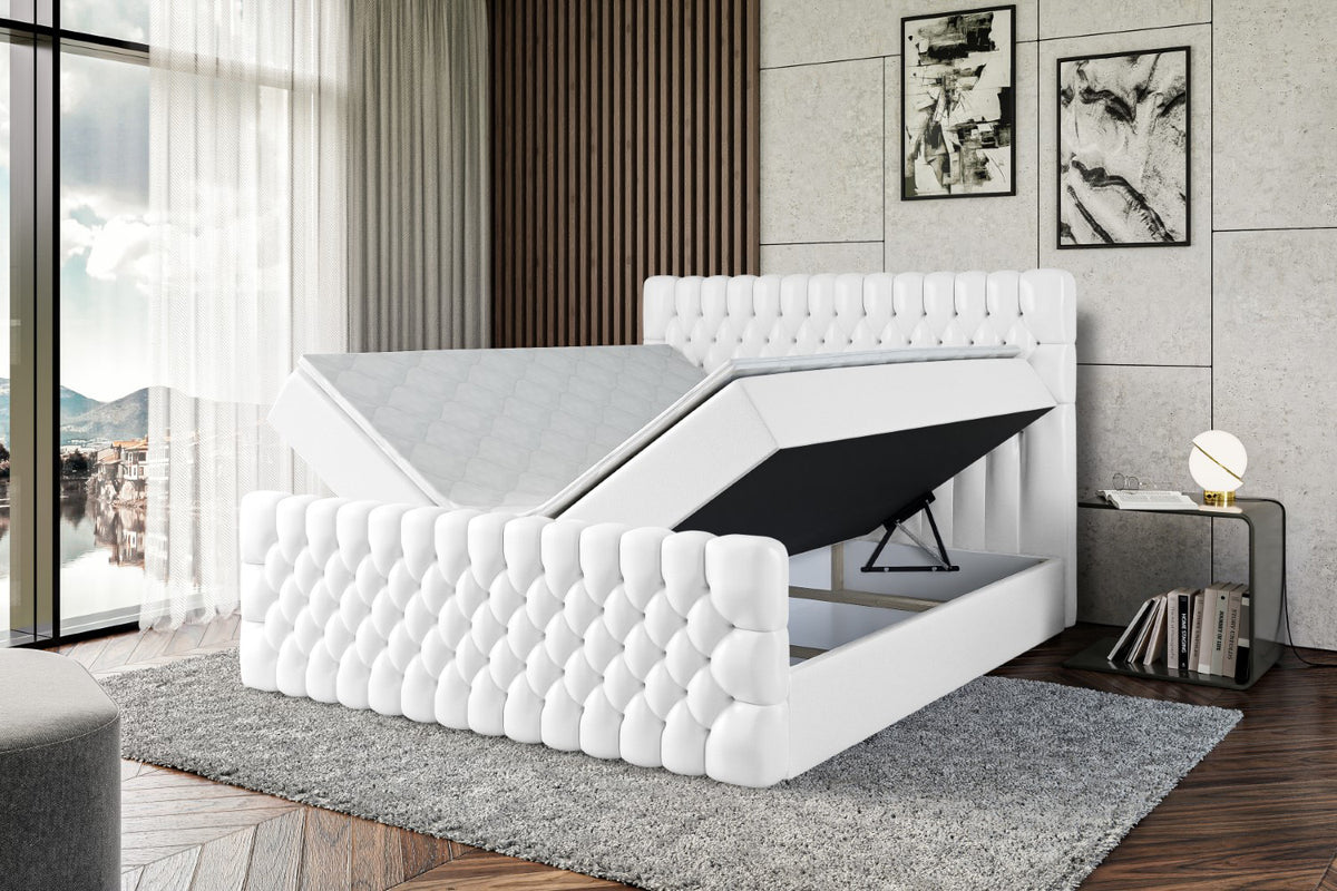Łóżko boxspring SERENE-Z ekoskóra