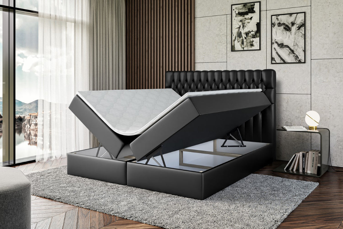 Łóżko boxspring SERENE ekoskóra