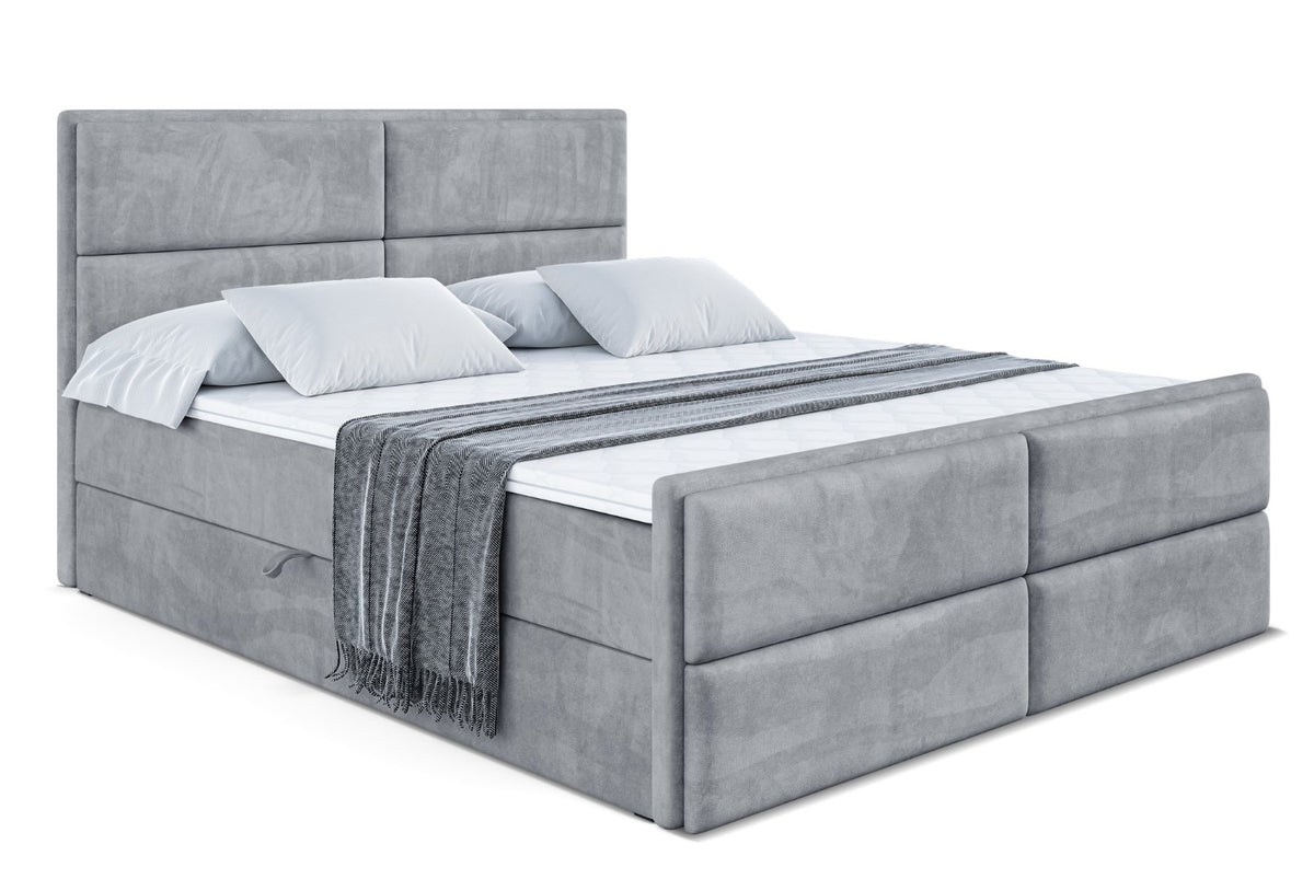 Łóżko boxspring AURA-Z welur
