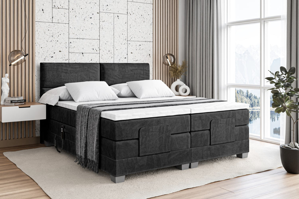 Boxspringbett MAYA EL Samt