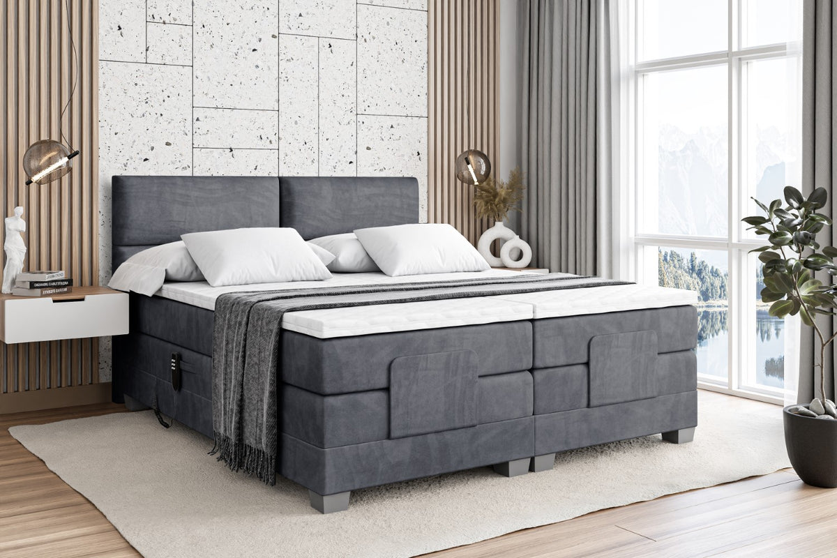 Boxspringbett MAYA EL Samt