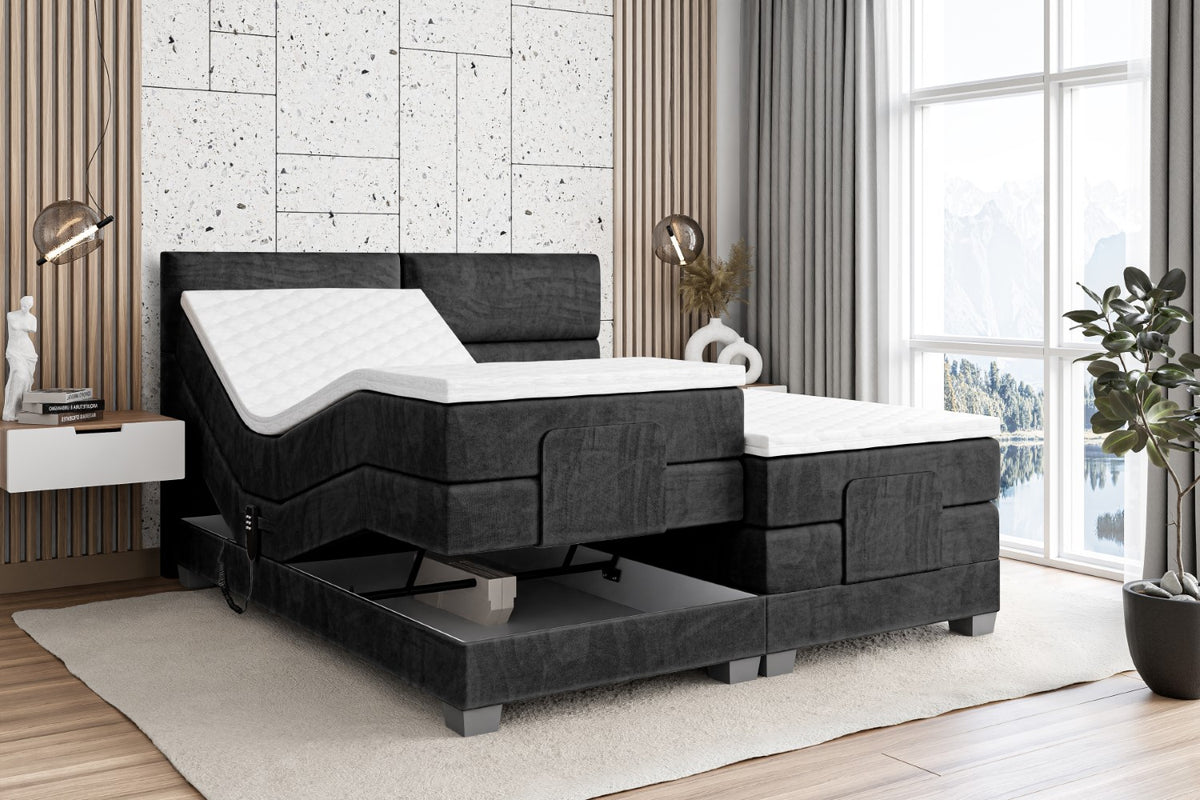 Boxspringbett MAYA EL Samt