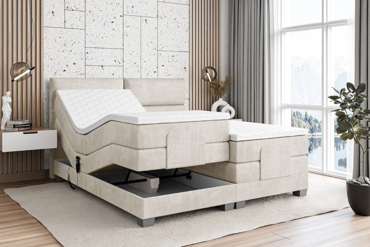Boxspringbett MAYA EL Samt