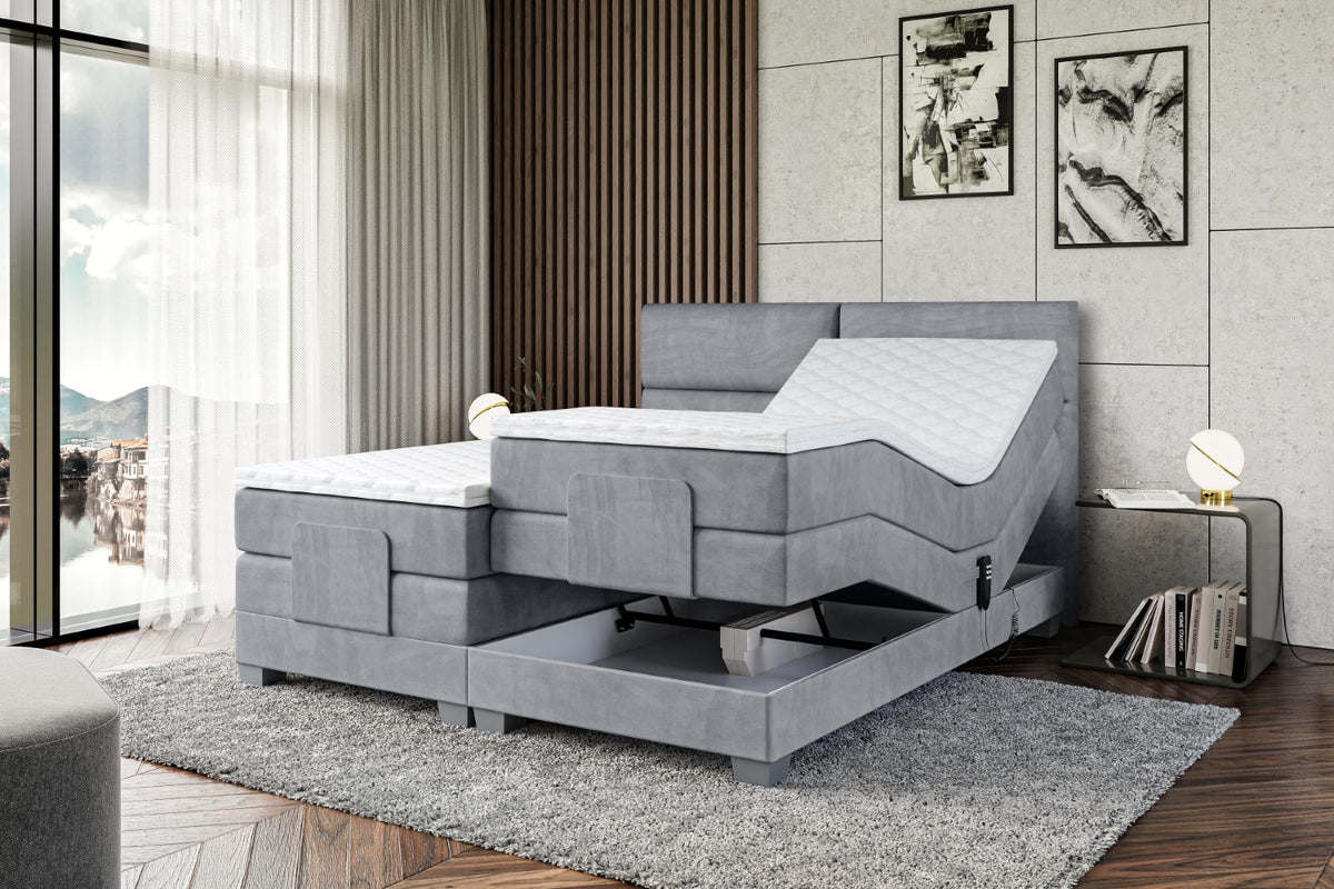 Boxspringbett MAYA EL Samt