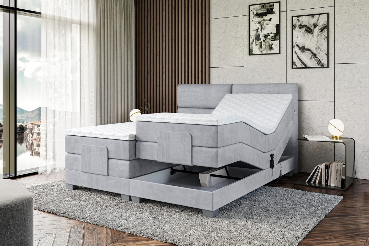 Boxspringbett MAYA EL Samt