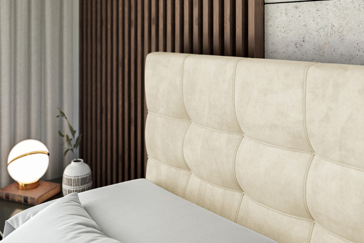 Łóżko boxspring BERO welur