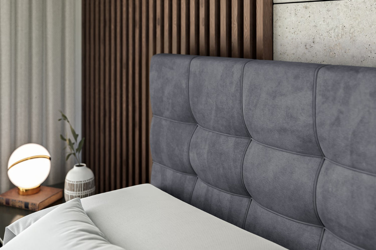 Łóżko boxspring BERO welur