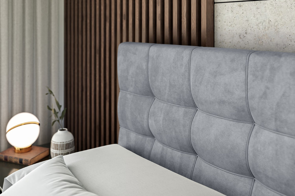 Łóżko boxspring BERO welur