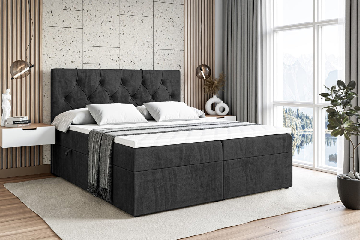 Łóżko boxspring MIRAGE welur