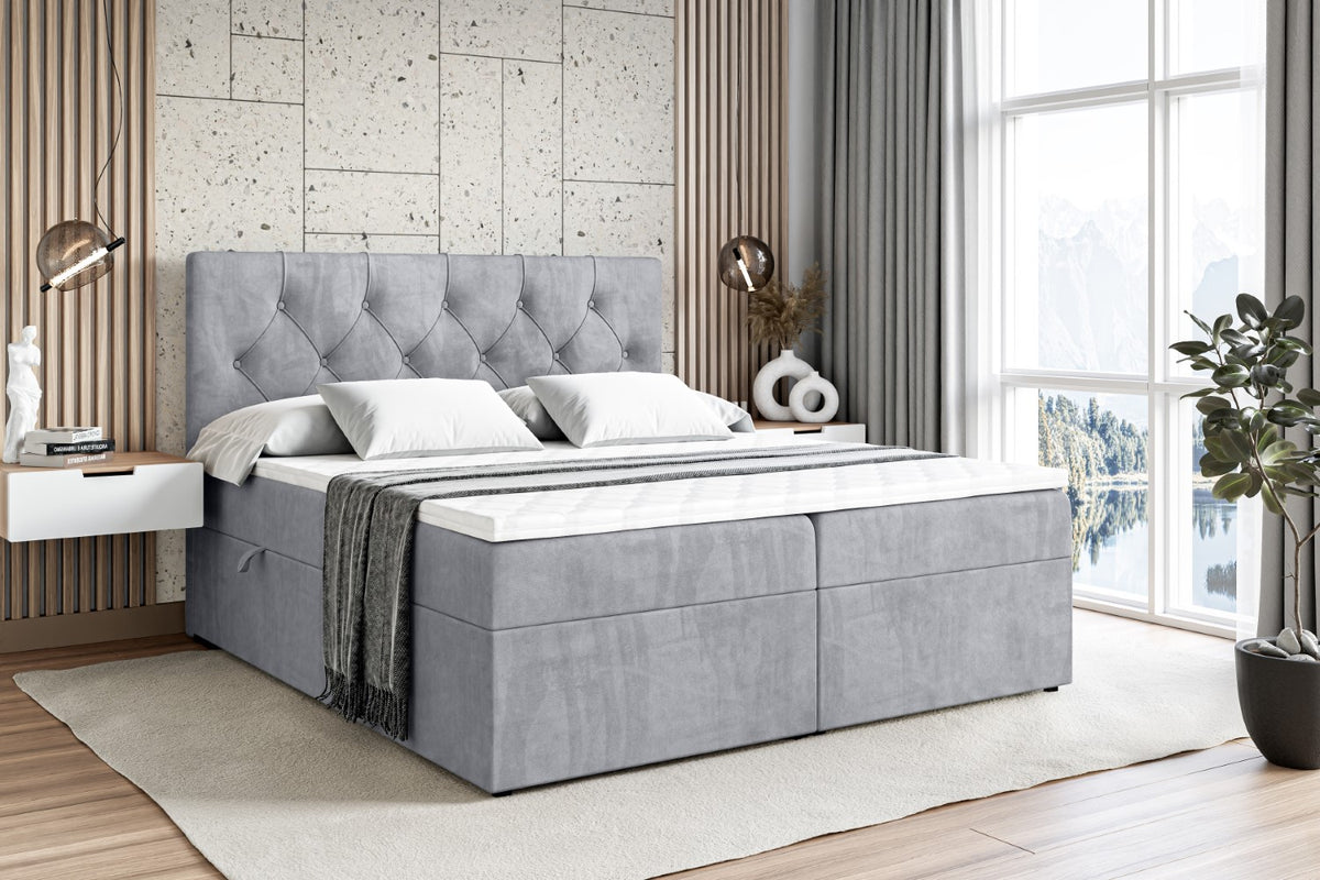 Łóżko boxspring MIRAGE welur