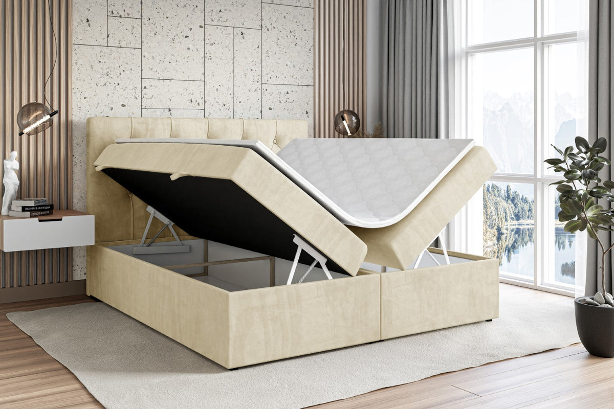 Łóżko boxspring MIRAGE welur