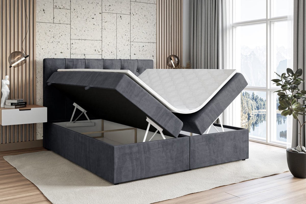 Łóżko boxspring MIRAGE welur