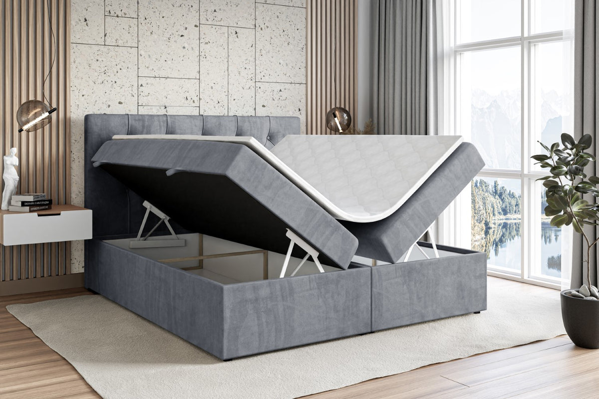 Łóżko boxspring MIRAGE welur