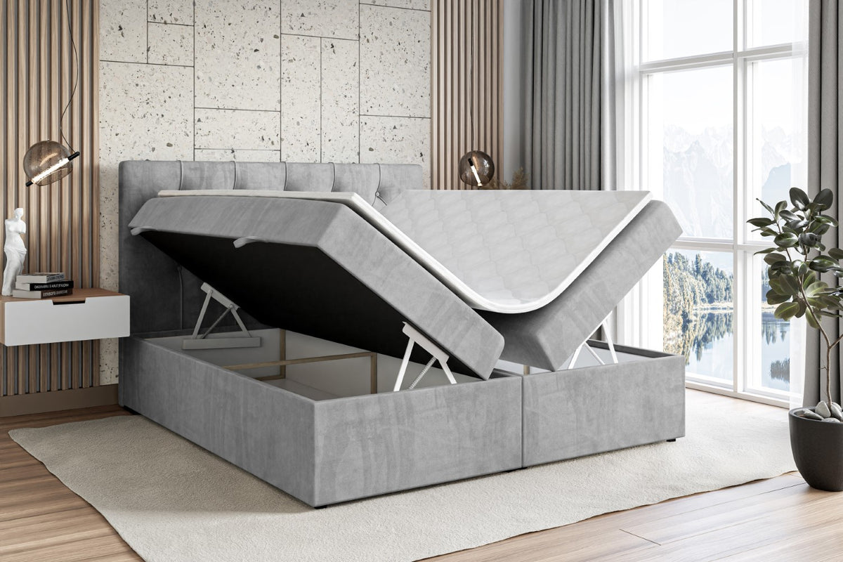 Łóżko boxspring MIRAGE welur