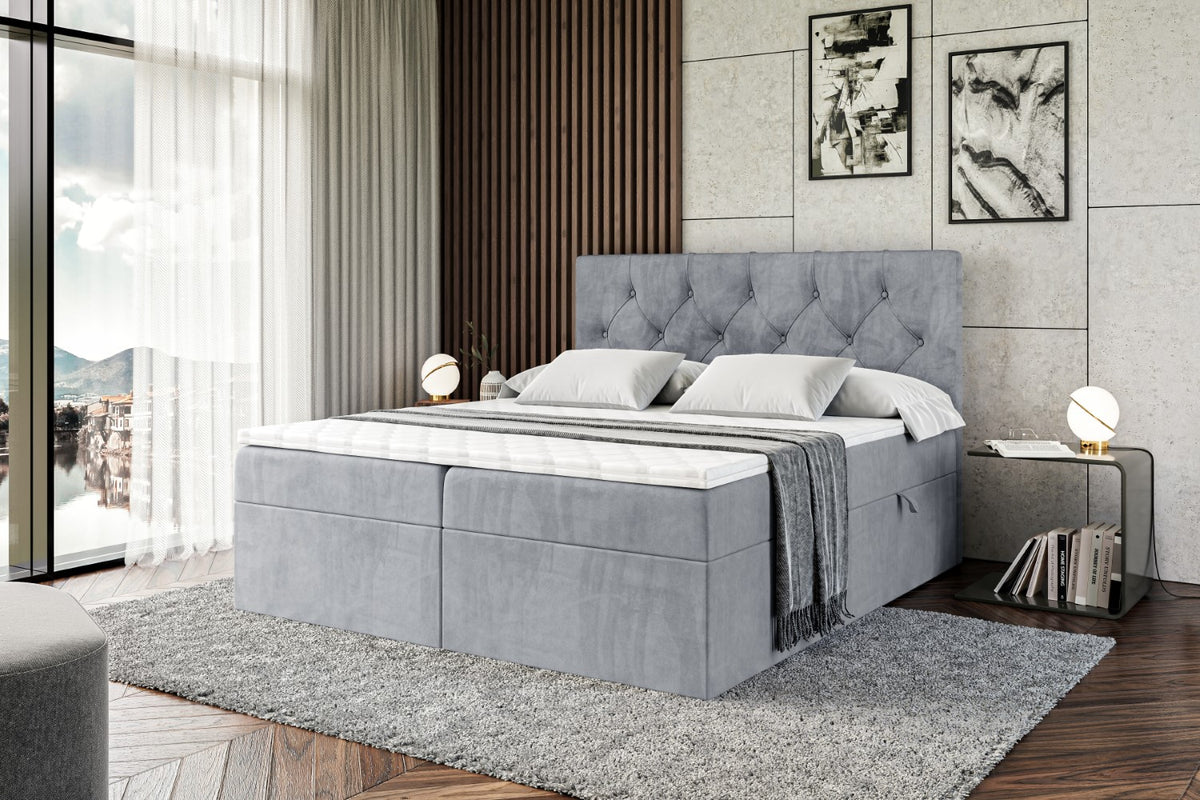 Łóżko boxspring MIRAGE welur