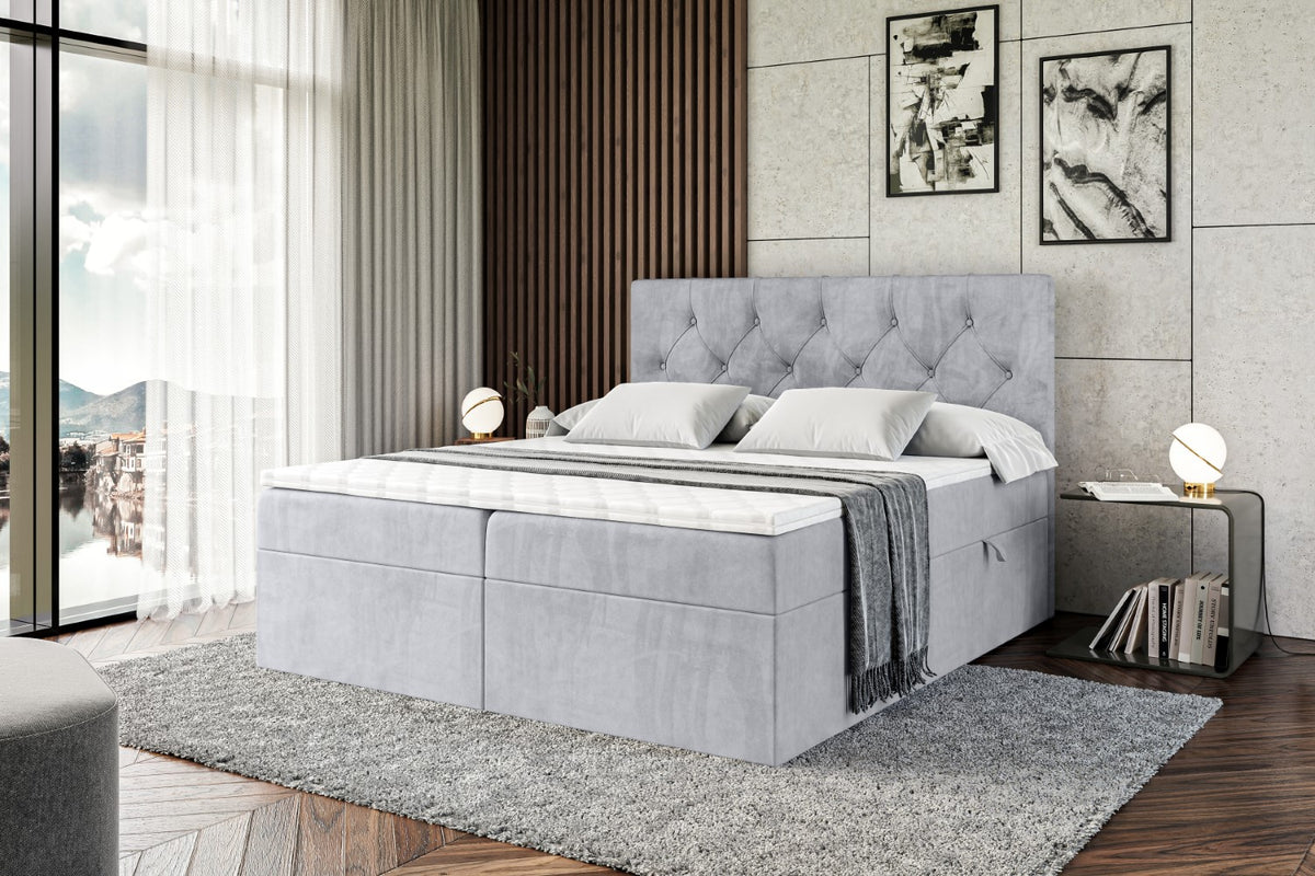 Łóżko boxspring MIRAGE welur