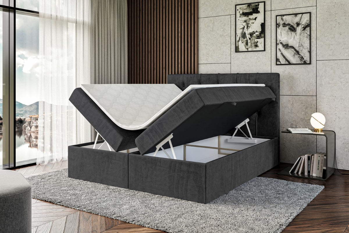 Łóżko boxspring MIRAGE welur
